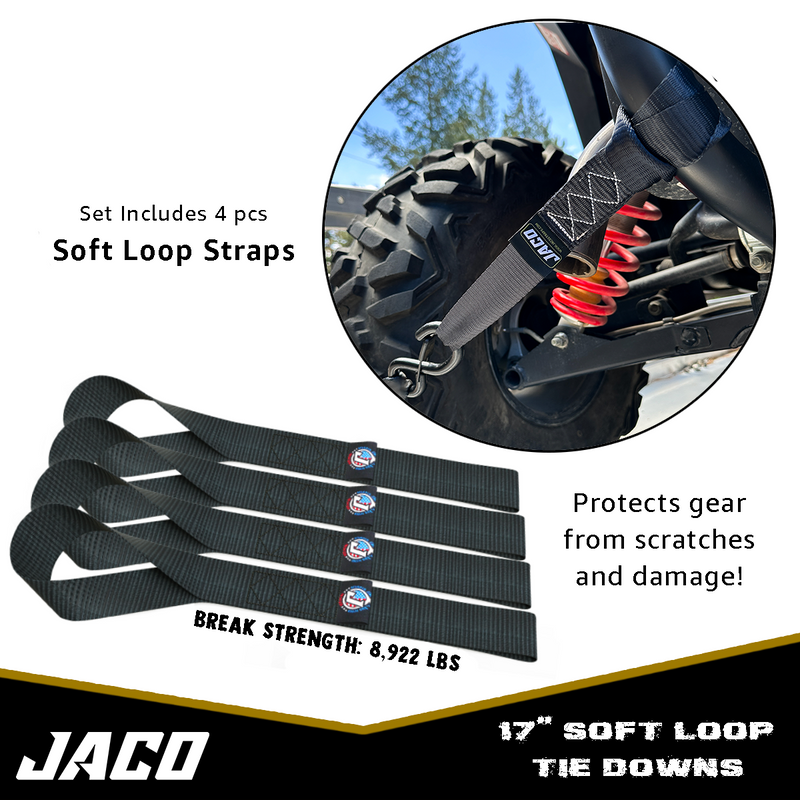 Load image into Gallery viewer, Heavy Duty Ratchet Tie Down Straps with Soft Loops (1.6&quot; x 8 ft) | AAR Certified Break Strength (5,208 lbs)

