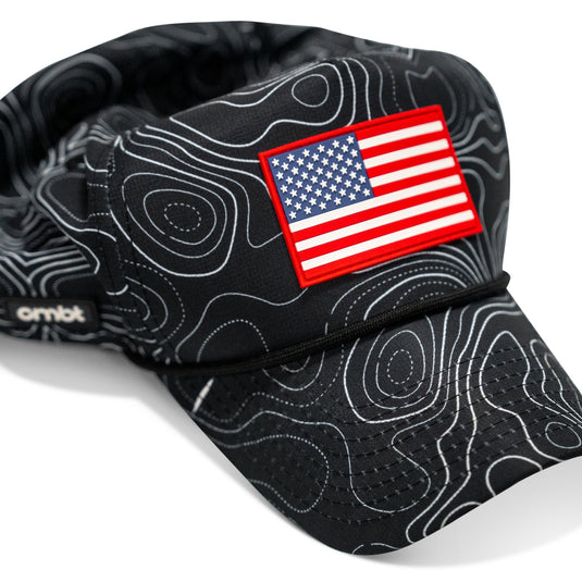 American Flag PVC Patch Waterproof Weekender Snapback