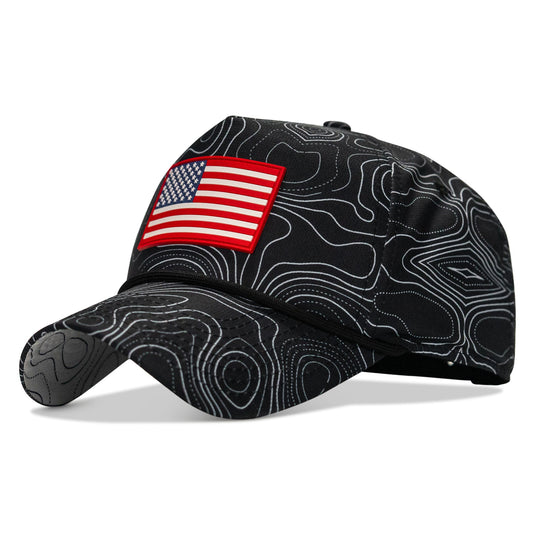 American Flag PVC Patch Waterproof Weekender Snapback