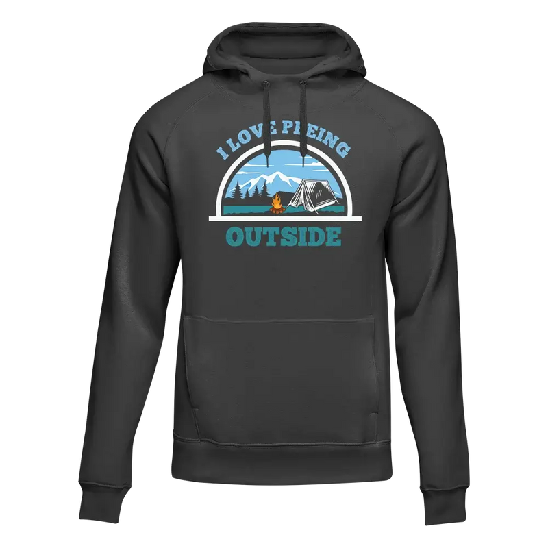 Load image into Gallery viewer, I Love Peeing Outside Men Adult Fleece Hooded Sweatshirt
