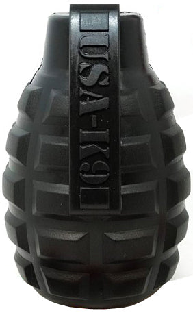 Load image into Gallery viewer, USA-K9 Grenade Shaped eDispenser Durable Dog Chew Toy &amp; Treat Dispenser - Army Green
