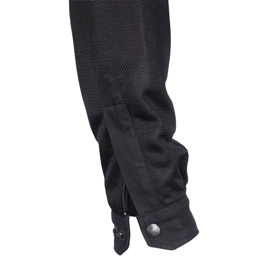 Protective Summer Mesh Shirt - Black Solid