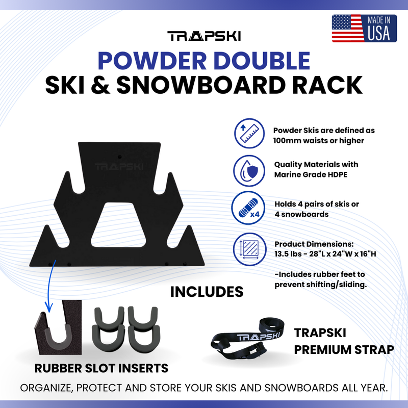 Load image into Gallery viewer, TRAPSKI POWDER QUAD Mobile Ski Rack
