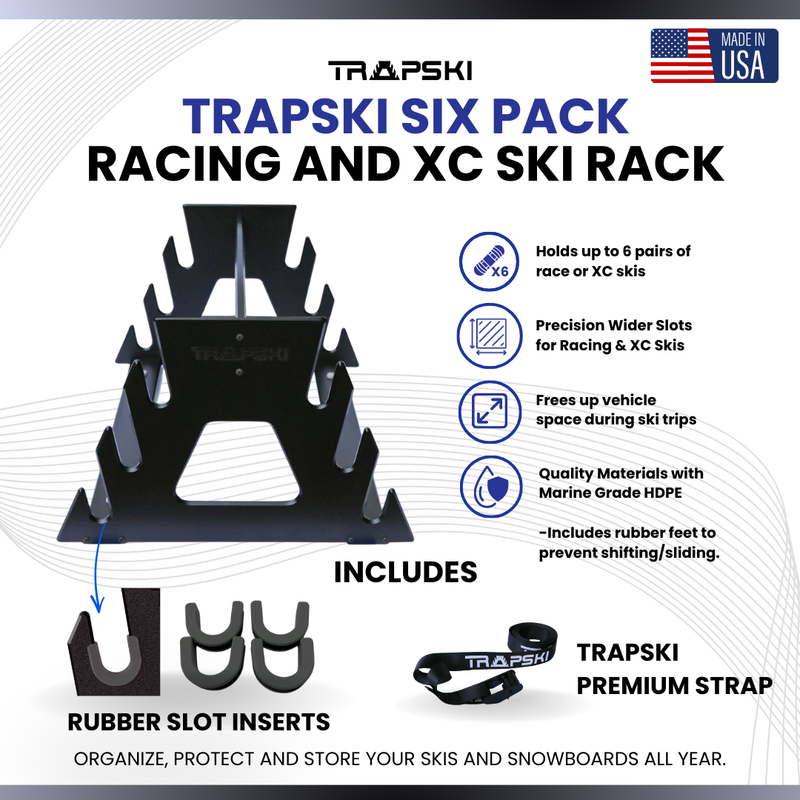 Load image into Gallery viewer, TRAPSKI SIX PACK Racing and XC Ski Rack
