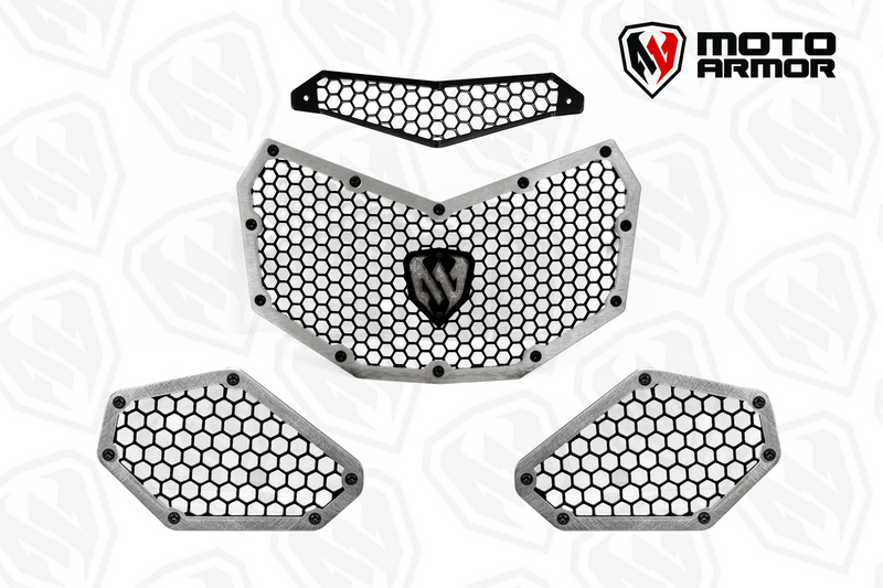 Load image into Gallery viewer, Moto Armor Maverick X3 Radiator Grill Set
