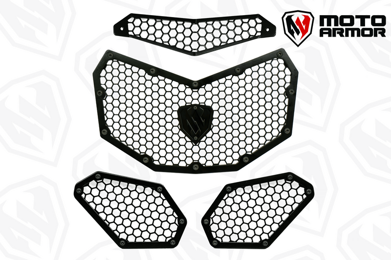 Load image into Gallery viewer, Moto Armor Maverick X3 Radiator Grill Set
