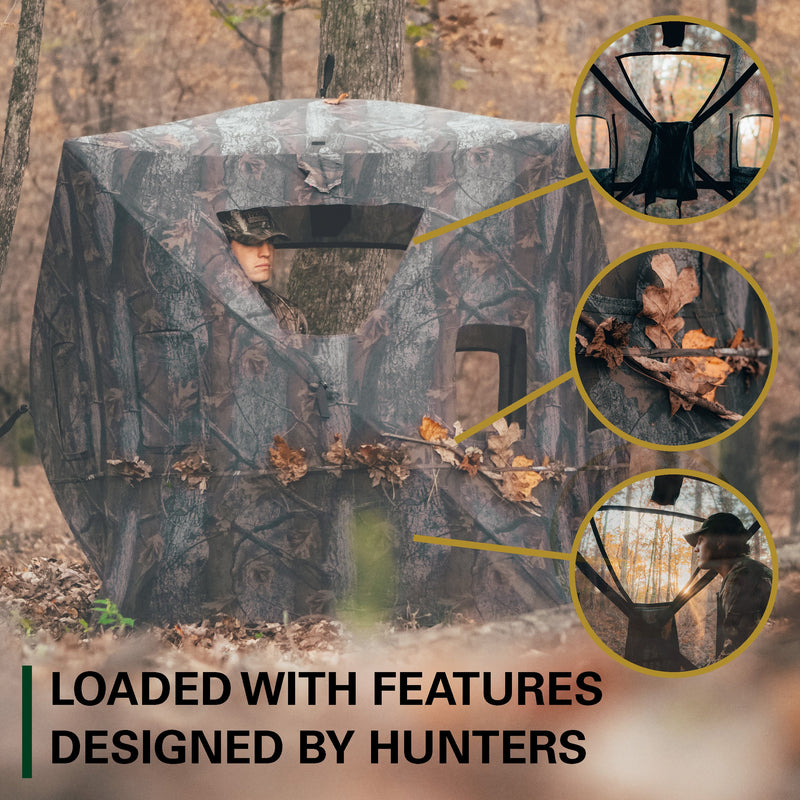 Load image into Gallery viewer, Hunting Blind 360° View Pop-Up Hub Style
