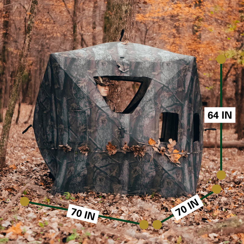 Load image into Gallery viewer, Hunting Blind 360° View Pop-Up Hub Style

