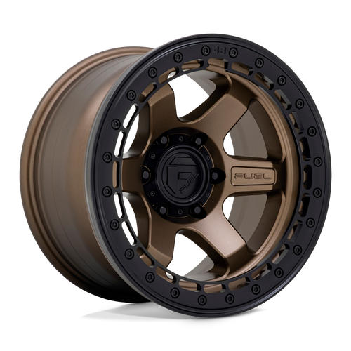 Fuel 1 Pc D124 Block Beadlock Matte Bronze With Matte Black Ring