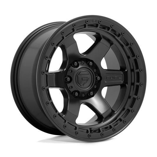 Fuel 1 Pc D750 Block Matte Black With Black Ring
