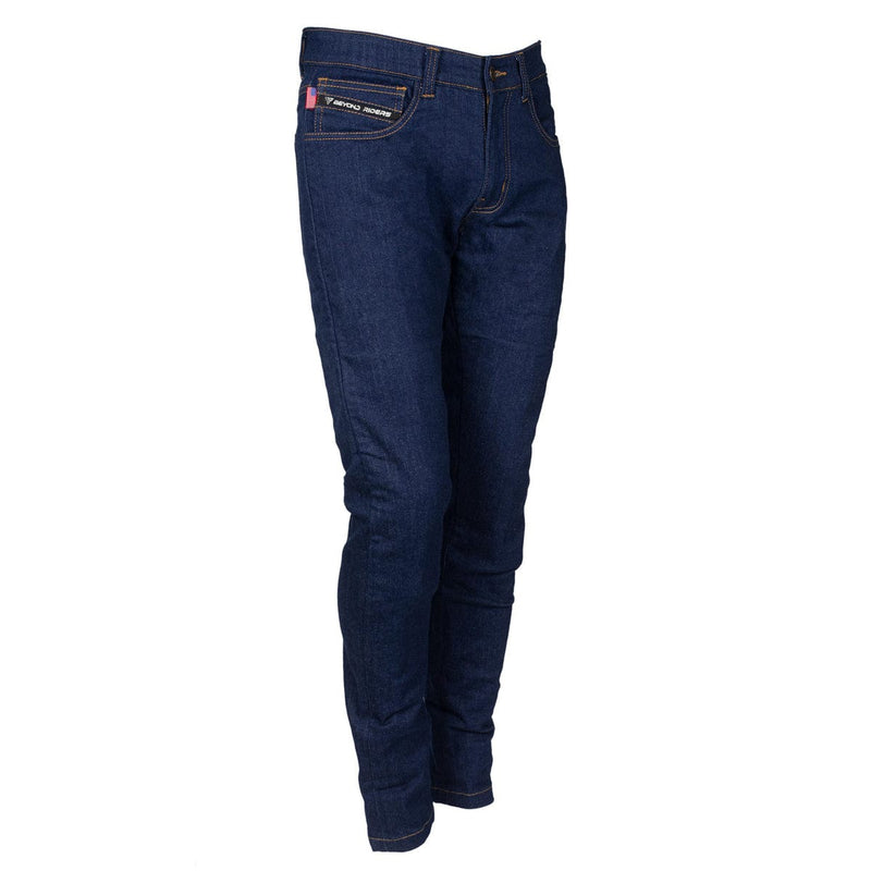 Load image into Gallery viewer, Straight Leg Protective Denim Pants (Jeans) - Blue
