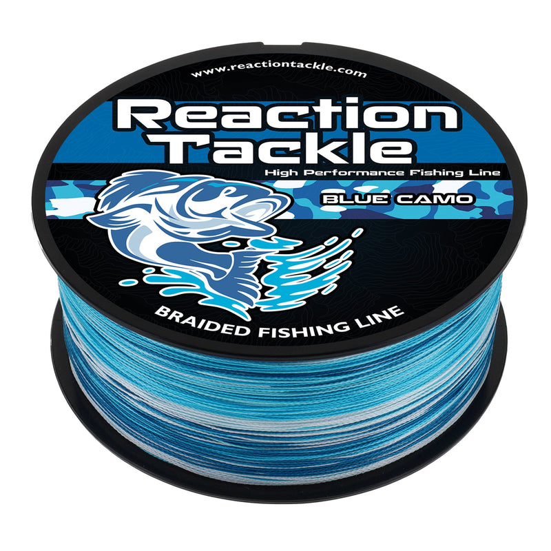 Load image into Gallery viewer, Reaction Tackle Braided Fishing Line - Blue Camo
