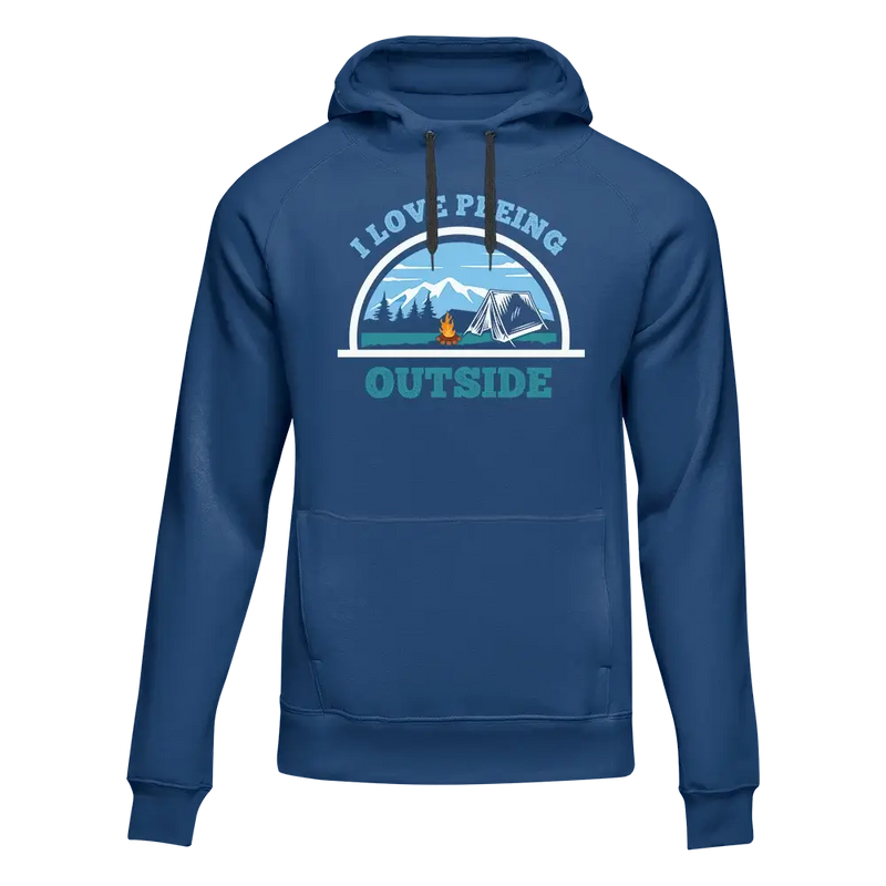 Load image into Gallery viewer, I Love Peeing Outside Men Adult Fleece Hooded Sweatshirt
