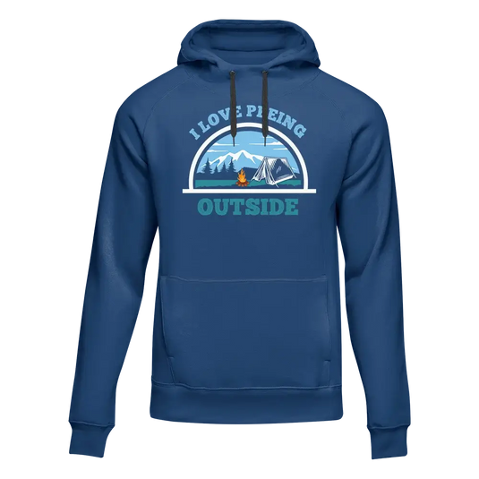 I Love Peeing Outside Men Adult Fleece Hooded Sweatshirt