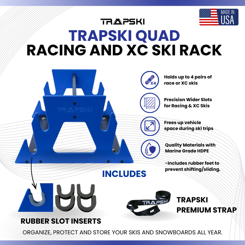 Load image into Gallery viewer, TRAPSKI QUAD Racing and XC Ski Rack
