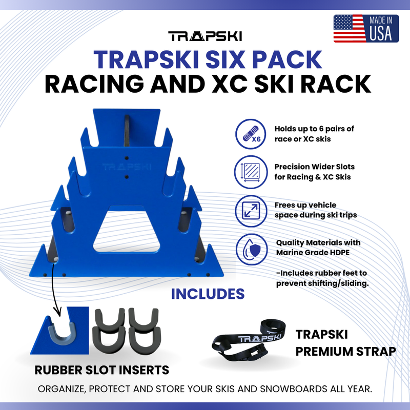 Load image into Gallery viewer, TRAPSKI SIX PACK Racing and XC Ski Rack
