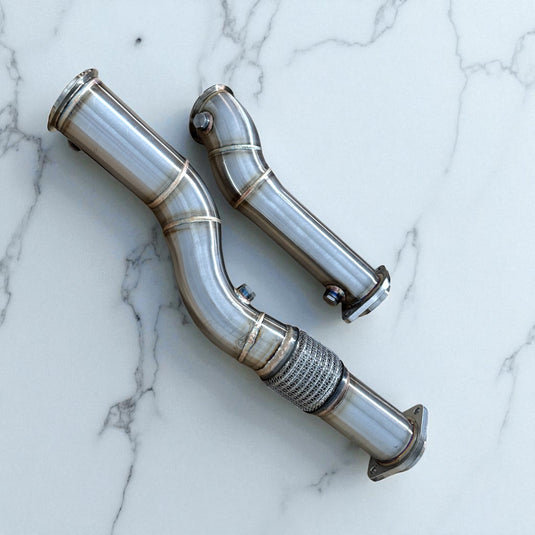 3.5 Inch S58 Race Downpipe For BMW M3 G80, M2 G87, M4 G82, M4 G83