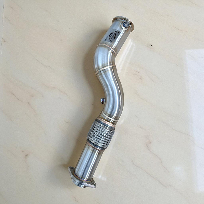 Load image into Gallery viewer, 3.5 Inch S58 Race Downpipe For BMW M3 G80, M2 G87, M4 G82, M4 G83
