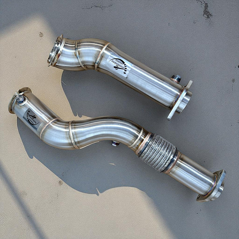 Load image into Gallery viewer, 3.5 Inch S58 Race Downpipe For BMW M3 G80, M2 G87, M4 G82, M4 G83
