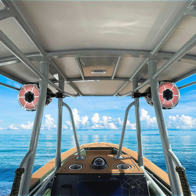 Load image into Gallery viewer, NXL 8&quot; Marine and Powersports Towers LED RGB Lights 125 Watts Rms - Red - Skoutley Outdoors LLC
