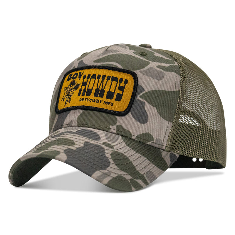 Load image into Gallery viewer, Boy Howdy Western Patch Snapback Hat
