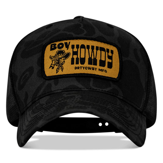 Boy Howdy Western Patch Snapback Hat