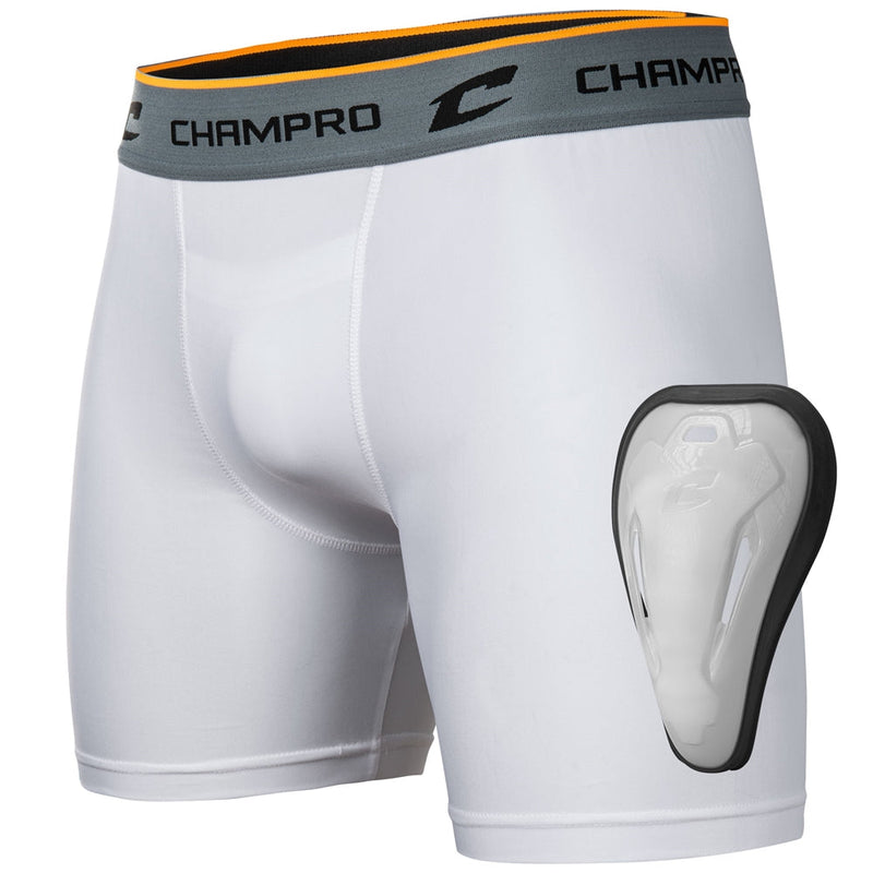 Load image into Gallery viewer, Compression Boxer Short w/Cup - White
