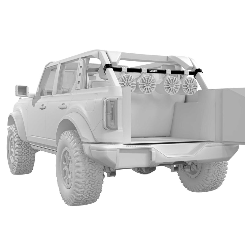 Load image into Gallery viewer, BRO-TUBE 4x 8" Marine Towers Speakers with RGB LED Lights, 4-Channel Marine Amplifier and AMPKIT for Ford Bronco 6th Gen
