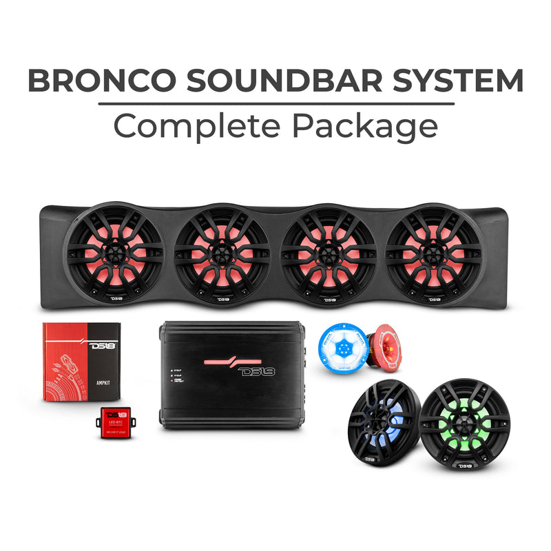 Load image into Gallery viewer, Ford Bronco 6th Gen 4 Door Rear Mount Sound Bar System Complete Package.
