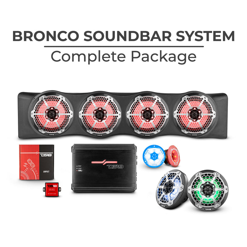 Load image into Gallery viewer, Ford Bronco 6th Gen 4 Door Rear Mount Sound Bar System Complete Package.
