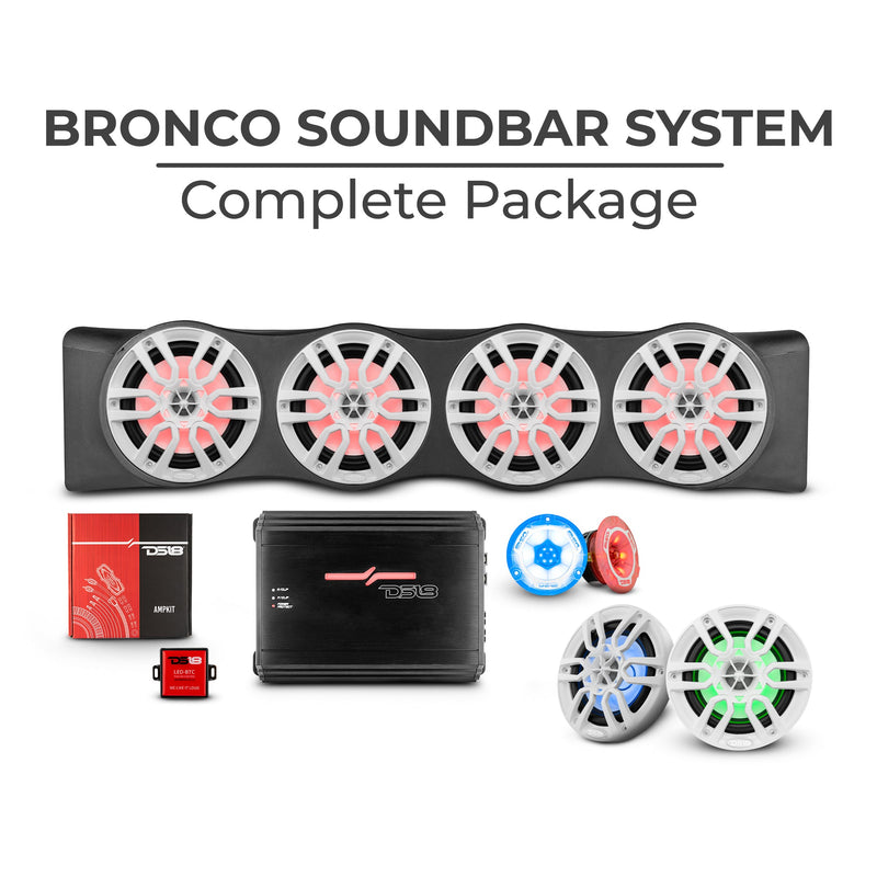 Load image into Gallery viewer, Ford Bronco 6th Gen 4 Door Rear Mount Sound Bar System Complete Package.
