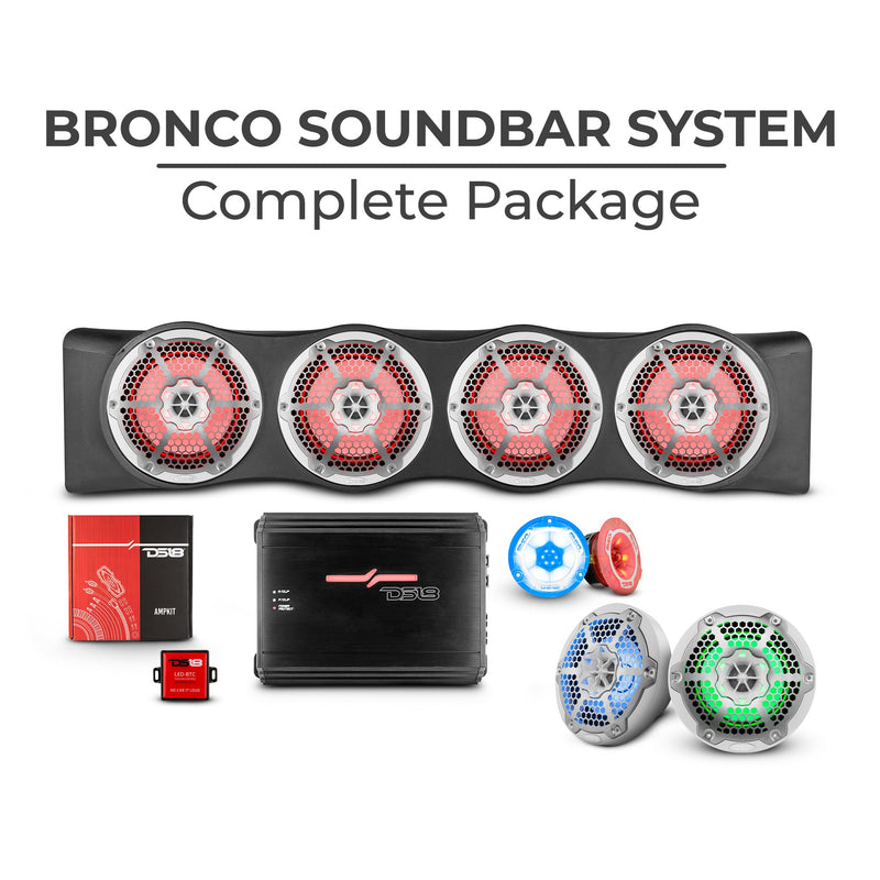 Load image into Gallery viewer, Ford Bronco 6th Gen 4 Door Rear Mount Sound Bar System Complete Package.
