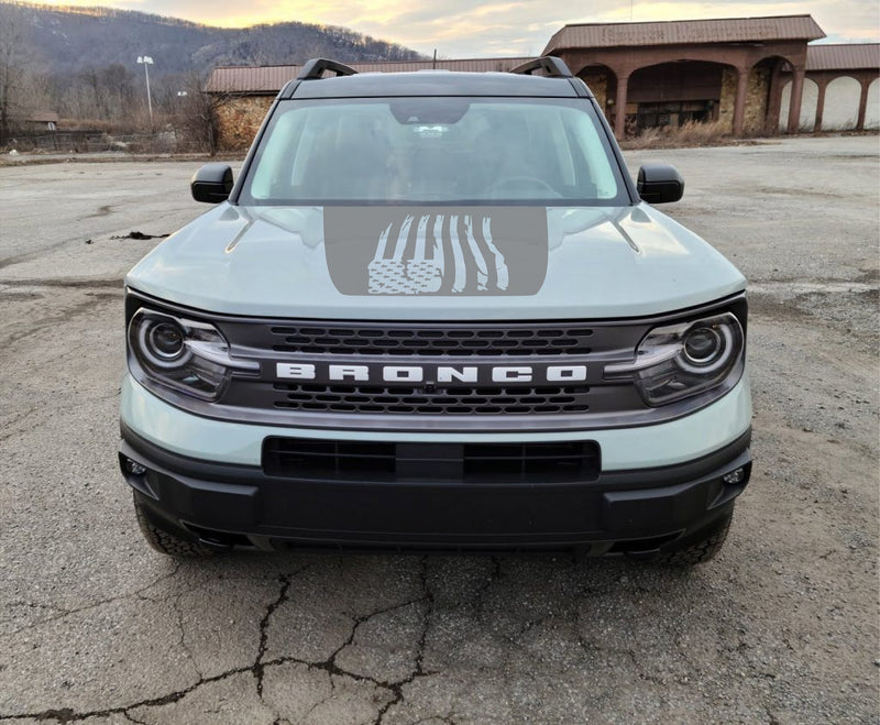 Load image into Gallery viewer, American Flag Hood Decal Cover for 2021-2024 Ford Bronco Sport
