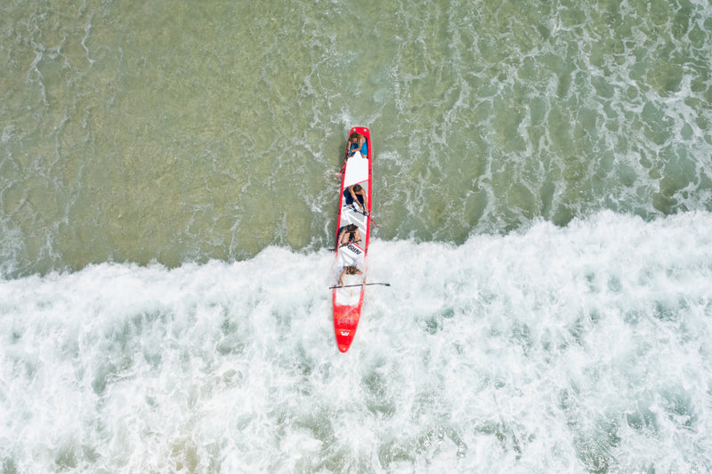 Load image into Gallery viewer, Aqua Marina AIRSHIP RACE 22'0" Inflatable Paddle Board Multi-person SUP
