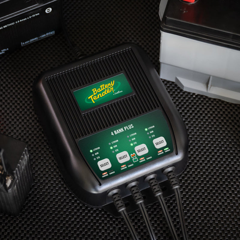 Load image into Gallery viewer, Battery Tender® 4-Bank 12V 1.25 Amp Battery Charger and Maintainer

