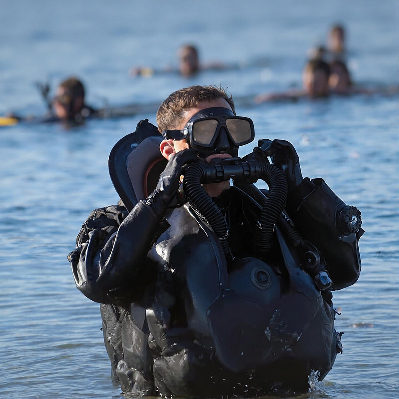 Load image into Gallery viewer, ATACLETE Low-Volume BUDS Twin Lens Dive Mask &amp; Snorkel Combo
