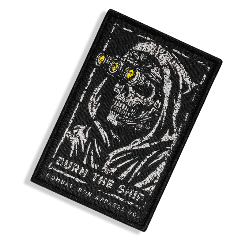 Load image into Gallery viewer, Burn The Ship Skull Velcro Patch
