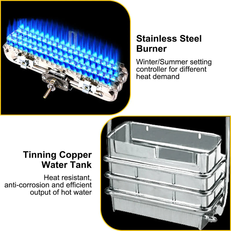 Load image into Gallery viewer, Camplux 8L Portable Gas Hot Water Heater w/ 4.3L Pump &amp; Sink Sprayer &amp; Shower Stand
