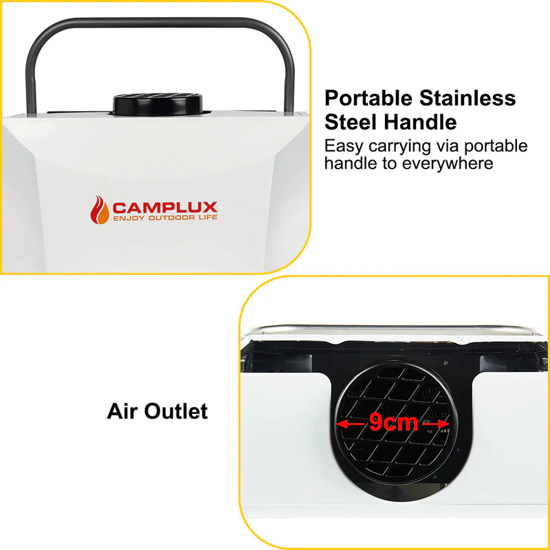 Load image into Gallery viewer, Camplux 8L Portable Gas Hot Water Heater w/ 4.3L Pump &amp; Sink Sprayer &amp; Shower Stand
