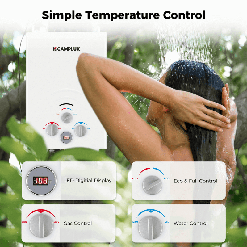 Load image into Gallery viewer, Camplux BW158 Camping Water Heater Propane
