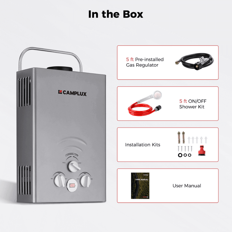 Load image into Gallery viewer, Camplux BW158G Camping Water Heater Propane
