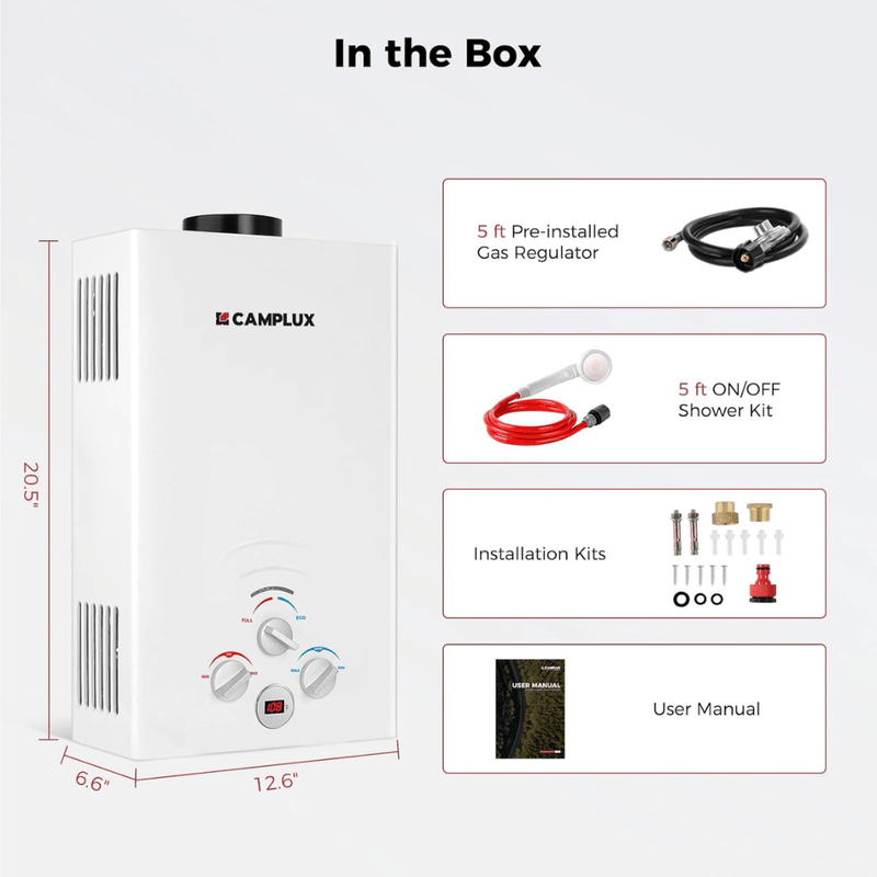 Load image into Gallery viewer, Camplux BW211 Camping Water Heater Propane
