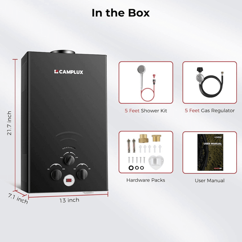 Load image into Gallery viewer, Camplux BW264B Camping Water Heater Propane
