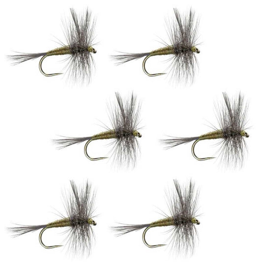 Barbless Blue Winged Olive BWO Trout Dry Fly Fishing Flies - Flies Size 16