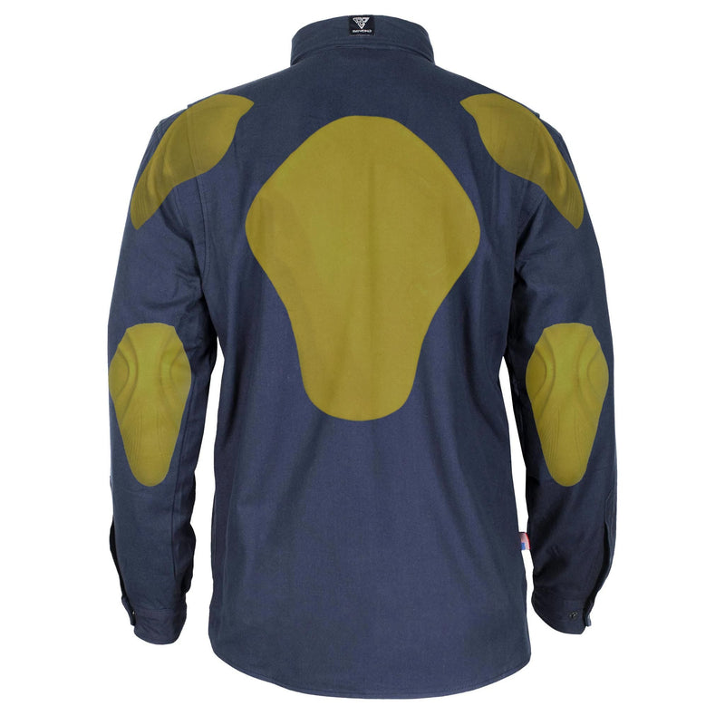 Load image into Gallery viewer, Protective Flannel Shirt - Navy Blue Solid

