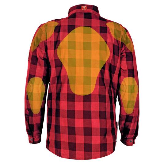 Protective Flannel Shirt - Red Checkered