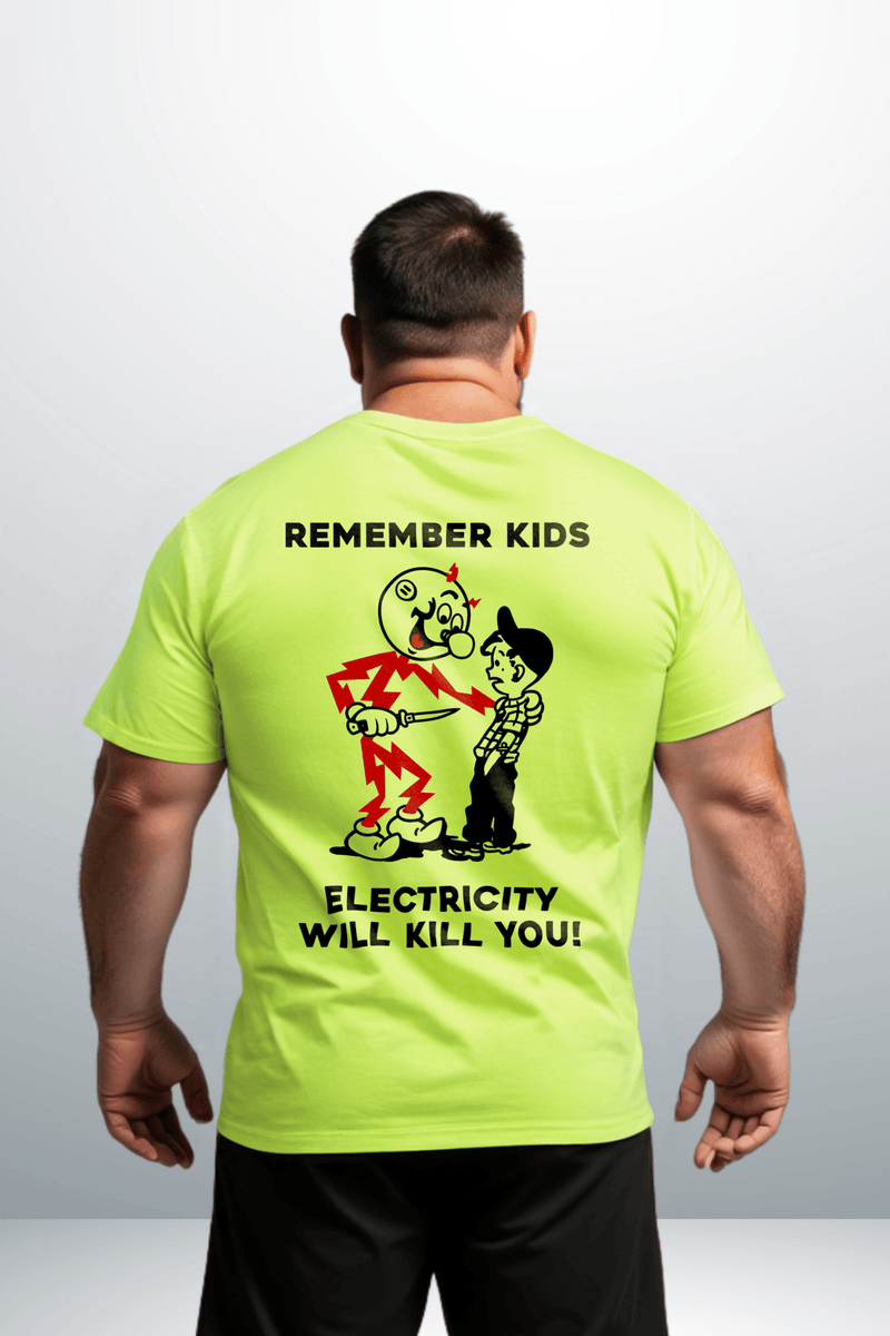 Load image into Gallery viewer, Remember Kids - Safety Yellow T-Shirt
