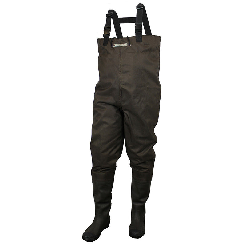 Load image into Gallery viewer, Backwater 2-Ply Rubber Cleated Bootfoot Chest Wader

