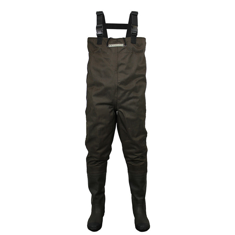 Load image into Gallery viewer, Backwater 2-Ply Rubber Cleated Bootfoot Chest Wader
