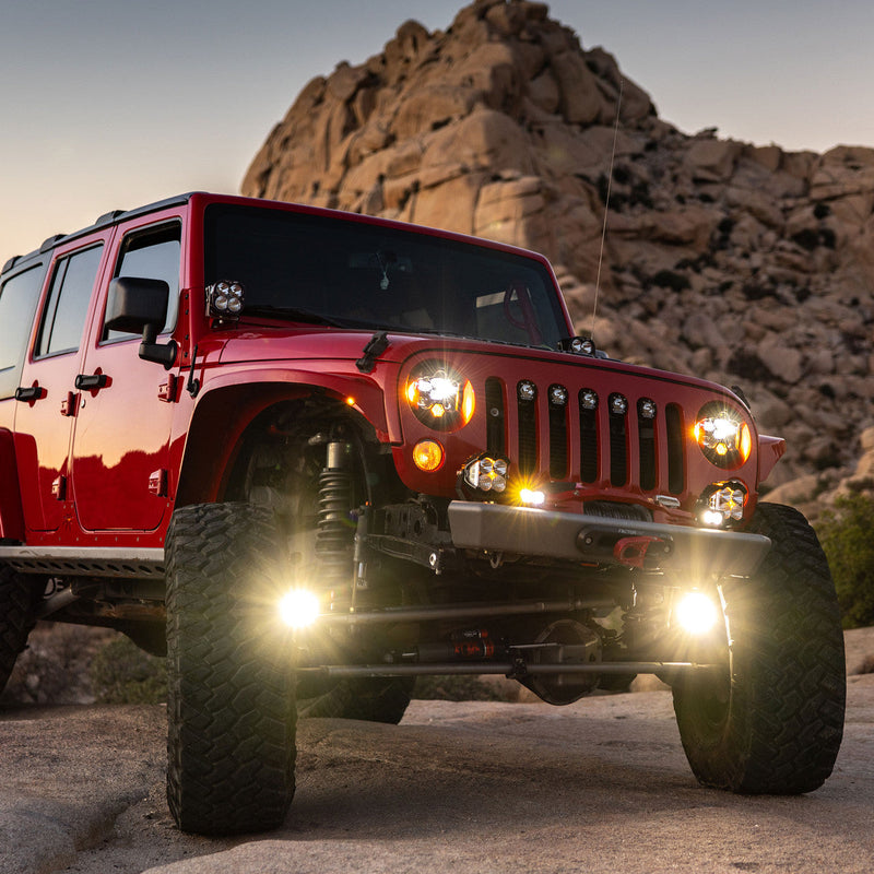 Load image into Gallery viewer, Jeep JL / JT Steerable Knuckle Pod Light Mounts (2018+ Gladiator/Wrangler)
